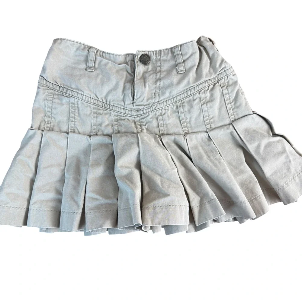 Ralph Lauren Kids Khaki Pleated Skirt Size 6 Cotton‎